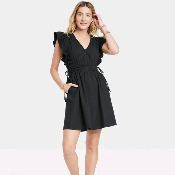 Universal Thread flutter short sleeve mini dress - Picture 1 of 5